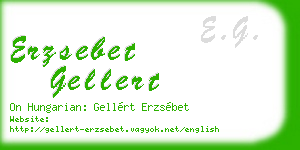 erzsebet gellert business card