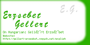 erzsebet gellert business card